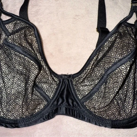 Panache black lace bra size 34E - Picture 5 of 9